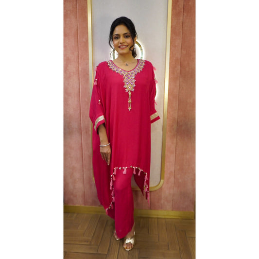 Embellished Kaftan Kurta & Pant Set